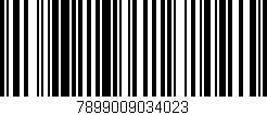 Código de barras (EAN, GTIN, SKU, ISBN): '7899009034023'