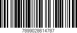 Código de barras (EAN, GTIN, SKU, ISBN): '7899028614787'