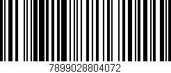 Código de barras (EAN, GTIN, SKU, ISBN): '7899028804072'