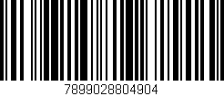 Código de barras (EAN, GTIN, SKU, ISBN): '7899028804904'