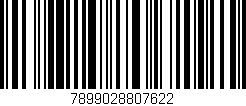 Código de barras (EAN, GTIN, SKU, ISBN): '7899028807622'