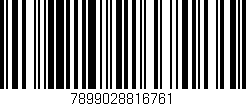 Código de barras (EAN, GTIN, SKU, ISBN): '7899028816761'