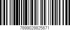 Código de barras (EAN, GTIN, SKU, ISBN): '7899028825671'