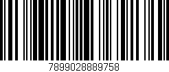 Código de barras (EAN, GTIN, SKU, ISBN): '7899028889758'