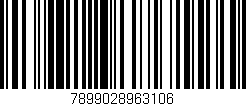 Código de barras (EAN, GTIN, SKU, ISBN): '7899028963106'