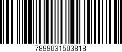 Código de barras (EAN, GTIN, SKU, ISBN): '7899031503818'