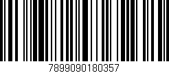 Código de barras (EAN, GTIN, SKU, ISBN): '7899090180357'