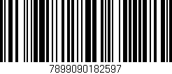 Código de barras (EAN, GTIN, SKU, ISBN): '7899090182597'