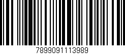 Código de barras (EAN, GTIN, SKU, ISBN): '7899091113989'