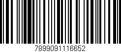 Código de barras (EAN, GTIN, SKU, ISBN): '7899091116652'