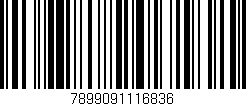 Código de barras (EAN, GTIN, SKU, ISBN): '7899091116836'