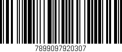 Código de barras (EAN, GTIN, SKU, ISBN): '7899097920307'