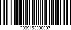 Código de barras (EAN, GTIN, SKU, ISBN): '7899153000097'