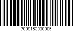 Código de barras (EAN, GTIN, SKU, ISBN): '7899153000806'