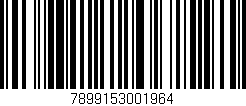 Código de barras (EAN, GTIN, SKU, ISBN): '7899153001964'