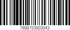 Código de barras (EAN, GTIN, SKU, ISBN): '7899153003043'