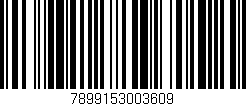 Código de barras (EAN, GTIN, SKU, ISBN): '7899153003609'