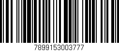 Código de barras (EAN, GTIN, SKU, ISBN): '7899153003777'