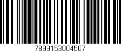 Código de barras (EAN, GTIN, SKU, ISBN): '7899153004507'