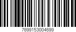 Código de barras (EAN, GTIN, SKU, ISBN): '7899153004699'