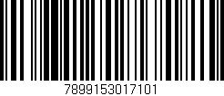 Código de barras (EAN, GTIN, SKU, ISBN): '7899153017101'