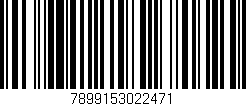 Código de barras (EAN, GTIN, SKU, ISBN): '7899153022471'