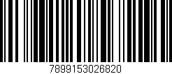 Código de barras (EAN, GTIN, SKU, ISBN): '7899153026820'