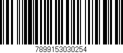 Código de barras (EAN, GTIN, SKU, ISBN): '7899153030254'