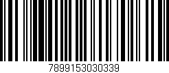 Código de barras (EAN, GTIN, SKU, ISBN): '7899153030339'