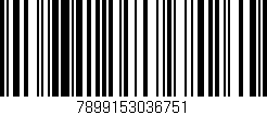 Código de barras (EAN, GTIN, SKU, ISBN): '7899153036751'
