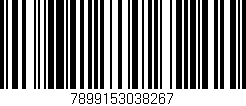 Código de barras (EAN, GTIN, SKU, ISBN): '7899153038267'
