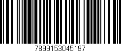Código de barras (EAN, GTIN, SKU, ISBN): '7899153045197'