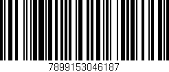 Código de barras (EAN, GTIN, SKU, ISBN): '7899153046187'