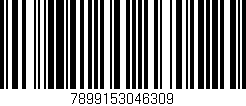 Código de barras (EAN, GTIN, SKU, ISBN): '7899153046309'