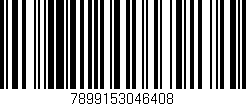 Código de barras (EAN, GTIN, SKU, ISBN): '7899153046408'