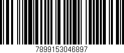 Código de barras (EAN, GTIN, SKU, ISBN): '7899153046897'