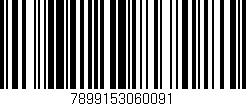 Código de barras (EAN, GTIN, SKU, ISBN): '7899153060091'