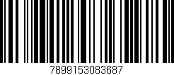 Código de barras (EAN, GTIN, SKU, ISBN): '7899153083687'