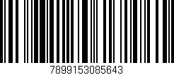 Código de barras (EAN, GTIN, SKU, ISBN): '7899153085643'