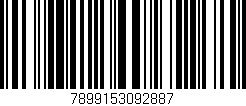Código de barras (EAN, GTIN, SKU, ISBN): '7899153092887'