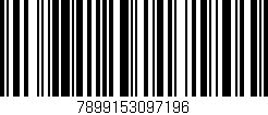Código de barras (EAN, GTIN, SKU, ISBN): '7899153097196'