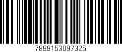 Código de barras (EAN, GTIN, SKU, ISBN): '7899153097325'