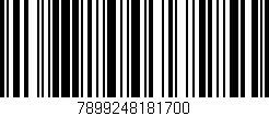 Código de barras (EAN, GTIN, SKU, ISBN): '7899248181700'