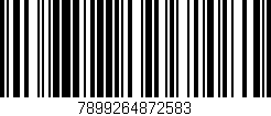 Código de barras (EAN, GTIN, SKU, ISBN): '7899264872583'