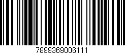 Código de barras (EAN, GTIN, SKU, ISBN): '7899369006111'