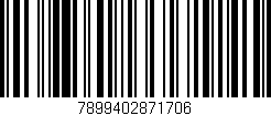 Código de barras (EAN, GTIN, SKU, ISBN): '7899402871706'
