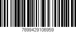 Código de barras (EAN, GTIN, SKU, ISBN): '7899429106959'