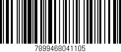 Código de barras (EAN, GTIN, SKU, ISBN): '7899468041105'