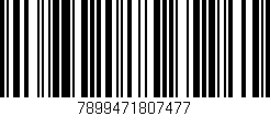 Código de barras (EAN, GTIN, SKU, ISBN): '7899471807477'
