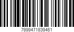 Código de barras (EAN, GTIN, SKU, ISBN): '7899471839461'